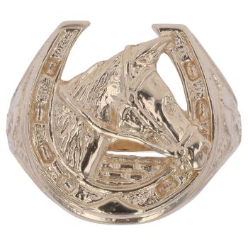 9ct Yellow Gold Horseshoe Ring