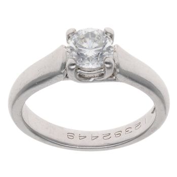 Platinum 0.75ct Brilliant Cut Diamond Solitaire Ring