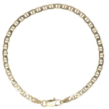 14ct Yellow Gold Anchor Bracelet 8"