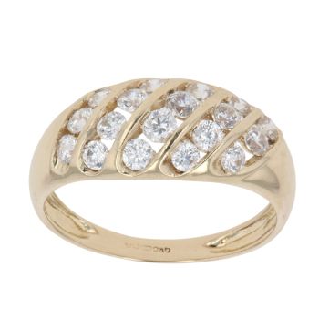 14ct Yellow Gold Cubic Zirconia Fancy Ring