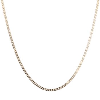 9ct Yellow Gold Safety Curb Chain 22"