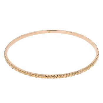14ct Yellow Gold Patterned Bangle