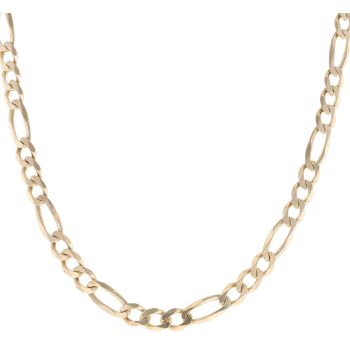 9ct Yellow Gold Figaro Chain 24"