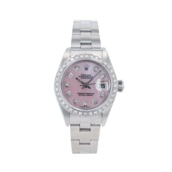 Rolex Custom Oyster Perpetual Date Pre Owned Watch Ref 79160
