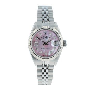 Rolex Custom Datejust Pre Owned Watch Ref 69174