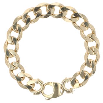 9ct Yellow Gold Curb Bracelet 8.5"