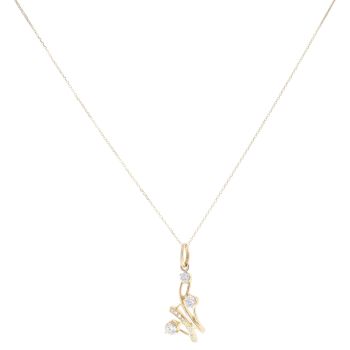 18ct Yellow Gold 0.75ct Brilliant Cut Diamond Pendant And Chain 18"