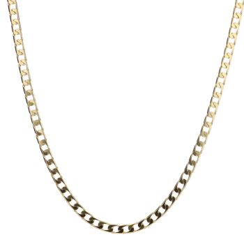 9ct Yellow Gold Curb Chain 18"