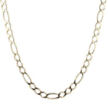 9ct Yellow Gold Figaro Chain 22"