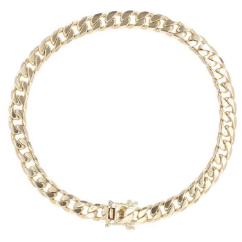 9ct Yellow Gold Curb Bracelet 8.5"