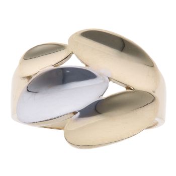 14ct Yellow and White Gold Fancy Disc Ring