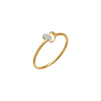 Heart-Shaped Ring in Gold