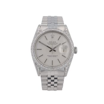 Rolex Custom Datejust Pre Owned Watch Ref 16030