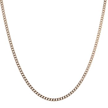 9ct Yellow Gold Curb Chain 22"