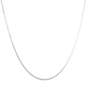 9ct Yellow Gold Small Links Curb Chain 18"