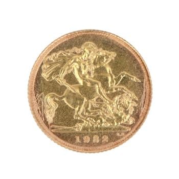 1982 Elizabeth II Half Sovereign Coin