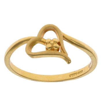 22ct Yellow Gold Heart Ring
