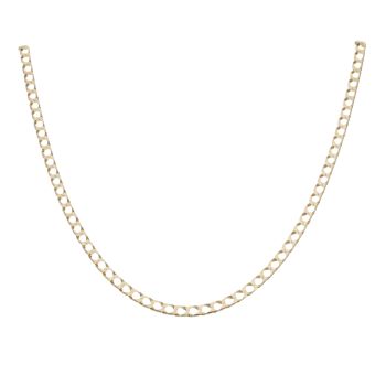9ct Yellow Gold Square Curb Chain 26"