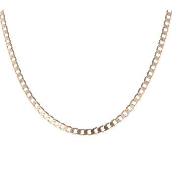 9ct Yellow Gold Curb Chain 18"