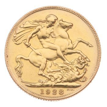 1928 George V Full Sovereign Coin