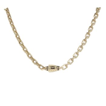 14ct Yellow Gold Monaco Cavo Alternate Flex Lock Chain 18"