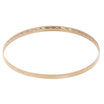 9ct Yellow Gold Patterned Bangle