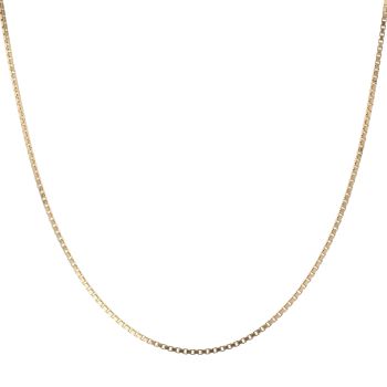 18ct Yellow Gold Box Chain 24"