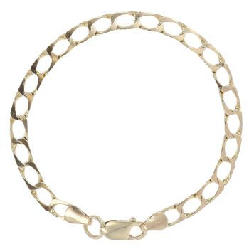 9ct Yellow Gold Curb Bracelet 7"