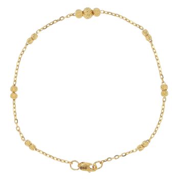 22ct Yellow Gold Trilogy Junction Fancy Bracelet 7"