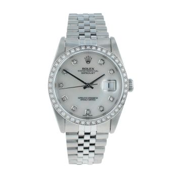 Rolex Custom Datejust Pre Owned Watch Ref 16234