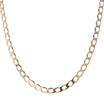 9ct Yellow Gold Curb Chain 20"