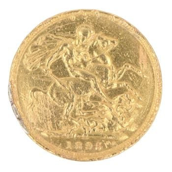 1895 Victoria Full Sovereign Coin
