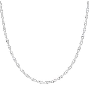 Silver Singapore Chain 20" By Icesia