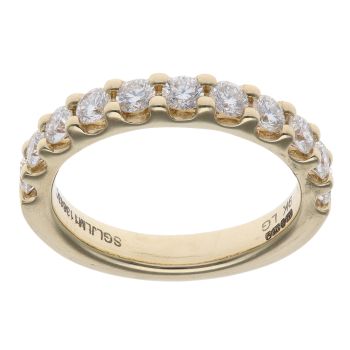 9ct Yellow Gold 1.00ct Brilliant Cut Lab Grown Diamond Eternity Ring
