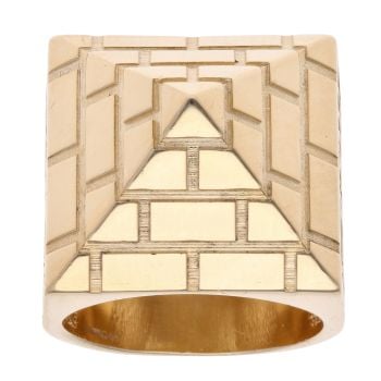 9ct Yellow Gold Pyramid Ring