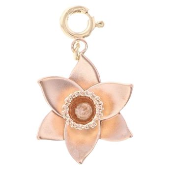 9ct Yellow and Rose Gold Daffodil Clogau Charm