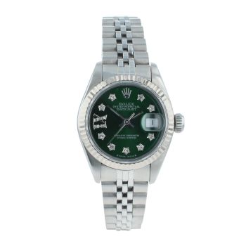 Rolex Custom Datejust Pre Owned Watch Ref 69174
