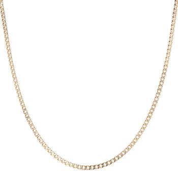 9ct Yellow Gold Curb Chain 18"