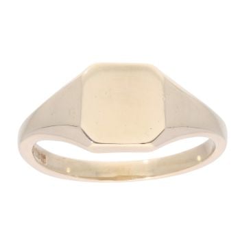 9ct Yellow Gold Signet Cushion Ring