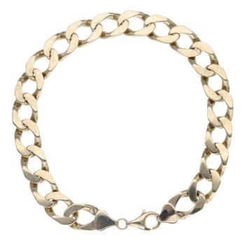 9ct Yellow Gold Curb Bracelet 9.5"