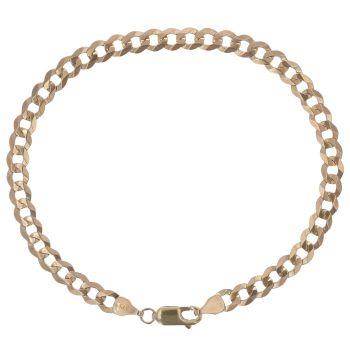9ct Yellow Gold Curb Bracelet 8.5"