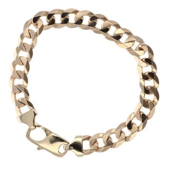 9ct Yellow Gold Curb Bracelet 8.5"