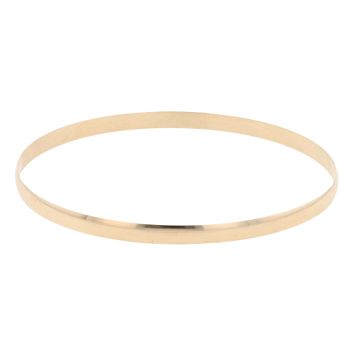 9ct Yellow Gold Plain Bangle