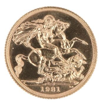 1981 Elizabeth II Full Sovereign Coin