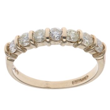 9ct Yellow Gold 1.00ct Brilliant Cut Diamond Eternity Ring