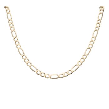 9ct Yellow Gold Figaro Chain 24"