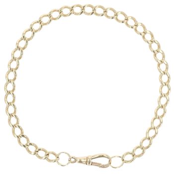 9ct Yellow Gold Curb Bracelet 9"