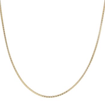 18ct Yellow Gold Box Chain 20"