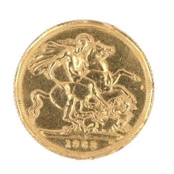 1963 Elizabeth II Full Sovereign Coin