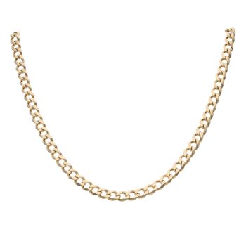 9ct Yellow Gold Curb Chain 22"